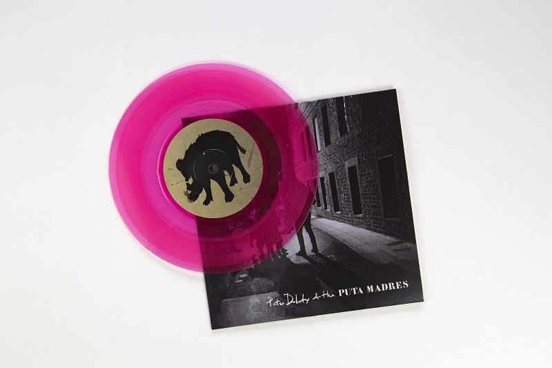 Peter Doherty & The Puta Madres "Who’s Been Having You Over / Paradise Is Under Your Nose" pink transparent vinyl. Manufactured by Key Production.