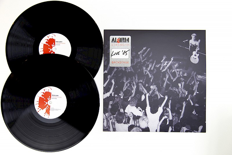 The Alarm "Strength Live '85" standard double vinyl. Manufactured by Key Production.