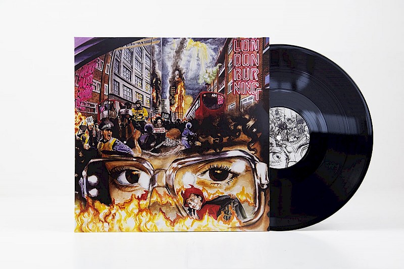 Mina Rose "london burning" vinyl. Manufactured by Key Production.