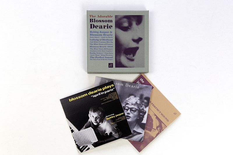 Blossom Dearie "Blossom Dearie Plays April In Paris" clamshell box. Manufactured by Key Production.