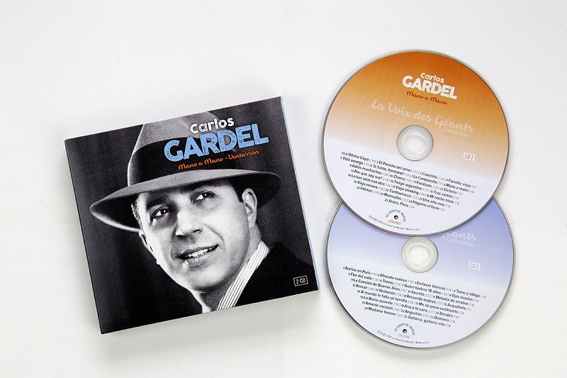 Carlos Gardel "Mano A Mano" double CD. Manufactured by Key Production.