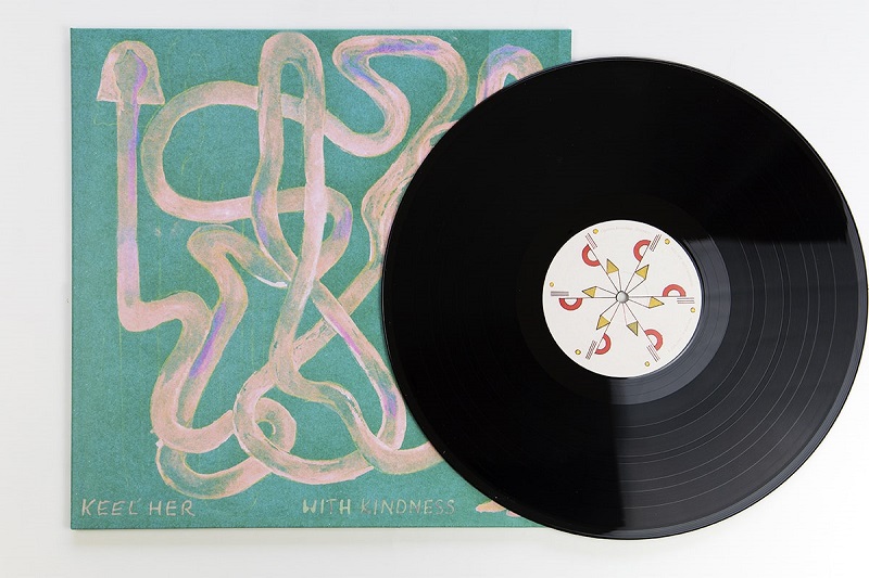 Keel Her "With Kindness" standard vinyl. Manufactured by Key Production.