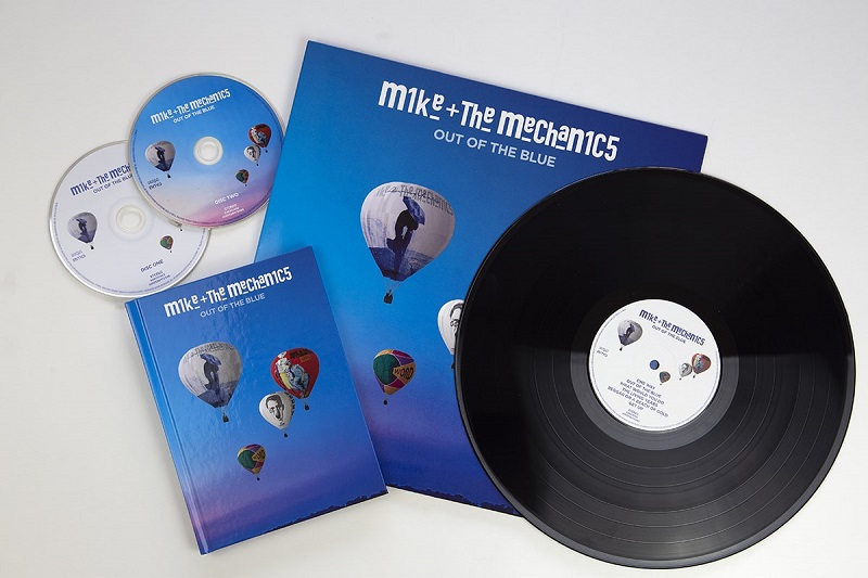 Mike and the Mechanics "Out of the Blue" vinyl. Manufactured by Key Production.