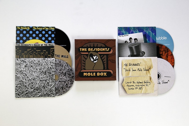 The Residents "Mole Box, The Complete Mole Trilogy Preserved" CD. Manufactured by Key Production.