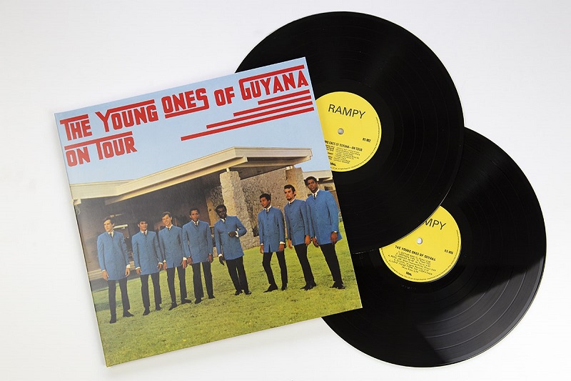 The Young Ones Of Guyana "On Tour" double standard vinyl. Manufactured by Key Production.