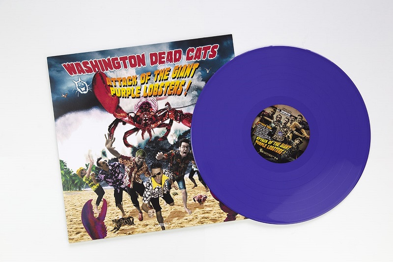 Washington Dead Cats "Attack of the giant purple lobsters" purple coloured vinyl. Manufactured by Key Production.