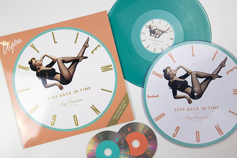 Release of the Month: Kylie Minogue "Step Back In Time: The Definitive Collection" Vinyl Picture Disc, coloured vinyl, cds, manufactured by Key Production