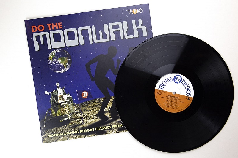 "Do The Moonwalk: Reggae in the Space Age" standard vinyl. Various Do The Moonwalk: Reggae in the Space Age standard vinyl, Various Do The Moonwalk: Reggae in the Space Age standard vinyl, Manufactured by Key Production