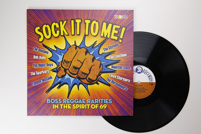 Various "Sock It To Me" standard vinyl. Manufactured by Key Production.