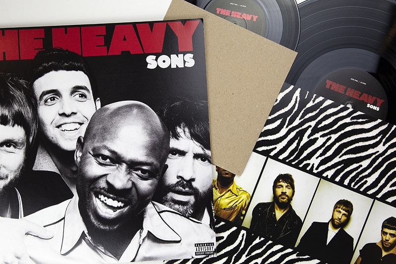 The Heavy "Sons" standard vinyl and 7". Manufactured by Key Production.