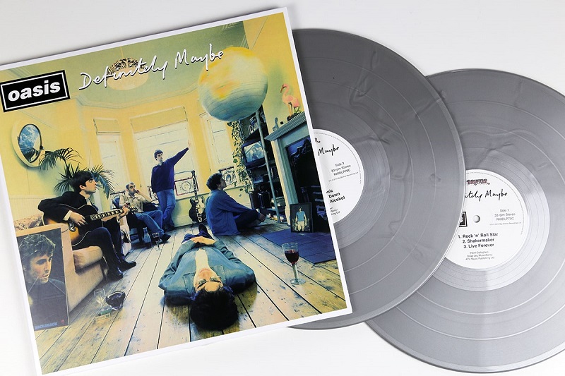 Oasis Definitely Maybe (Remastered) grey coloured double vinyl