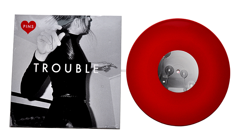 Pins - Trouble: 10” Red Vinyl + DL [Bella Union]