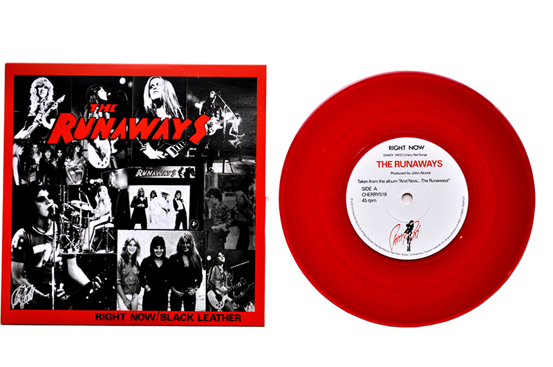 The Runaways - Right Now / Black Leather: Red Vinyl [Cherry Red]