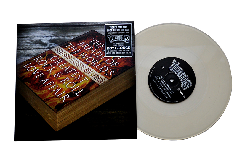Toilet Boys featuring Boy George - The Last Breath Of The World’s Greatest Rock & Roll Love Affair: Clear vinyl 10″ [Cargo]