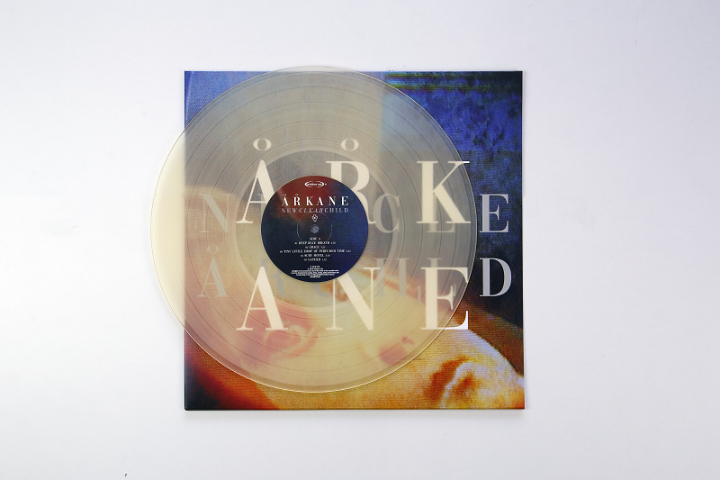 A.R. Kane "New Clear Child" yellow transparent vinyl. Manufactured by Key Production.