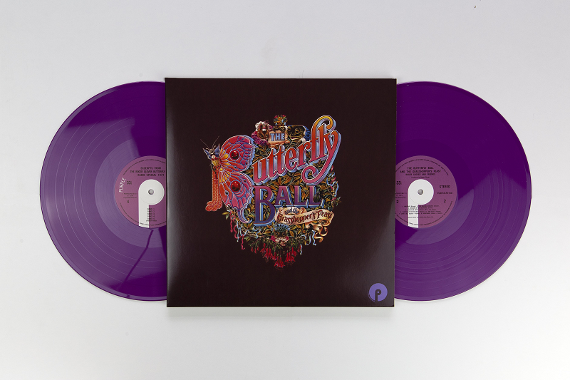 Roger Glover & Friends "Butterfly Ball" purple coloured double vinyl. Manufactured by Key Production.