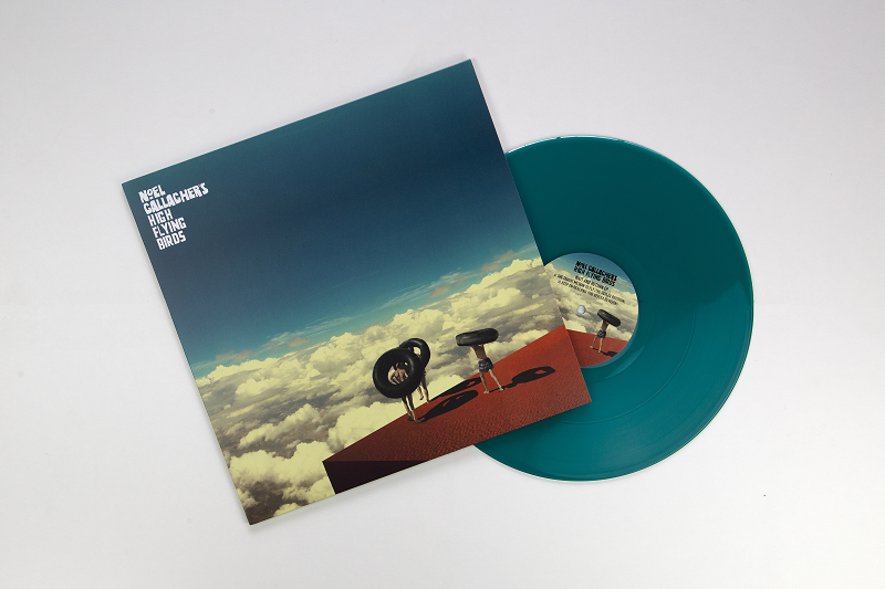 Noel Gallagher "High flying Birds" vinyl. Manufactured by Key Production.