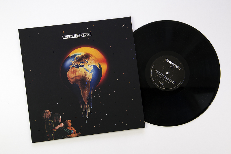 Robert Plant "Fate of Nations" vinyl. Manufactured by Key Production.