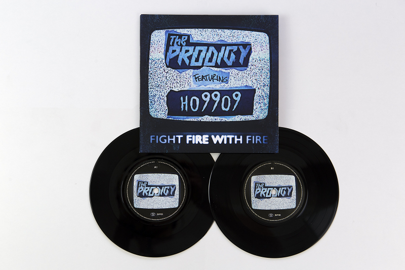 The Prodigy "Fight Fire with Fire / Champions of London" double vinyl. Manufactured by Key Production.