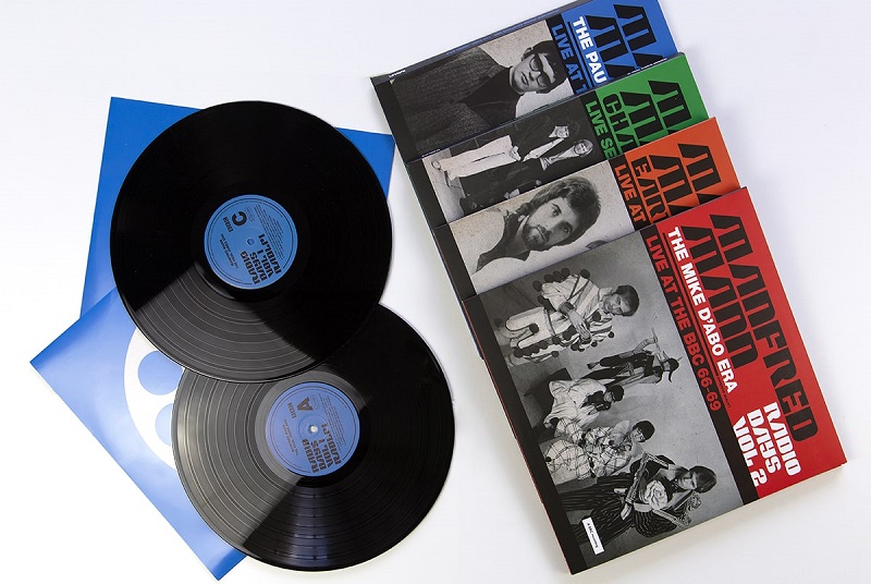 Manfred Mann "Radio Days Vol 1-4" standard vinyl. Manufactured by Key Production.